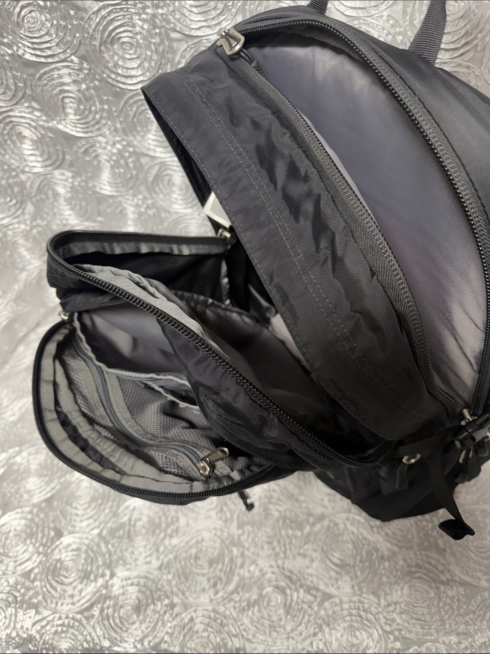The North Face Black Backpack with Silver Logo - Picture 7 of 15